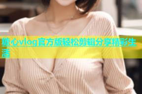 糖心vlog官方版轻松剪辑分享精彩生活