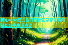 糖心vlog官方时间同步记录精彩瞬间轻松分享生活点滴