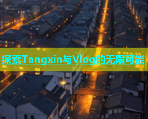 探索Tangxin与Vlog的无限可能  第1张