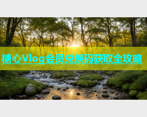 糖心Vlog会员兑换码获取全攻略  第1张