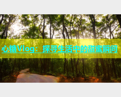 心糖Vlog：探寻生活中的甜蜜瞬间  第2张