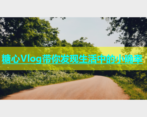 糖心Vlog带你发现生活中的小确幸  第1张